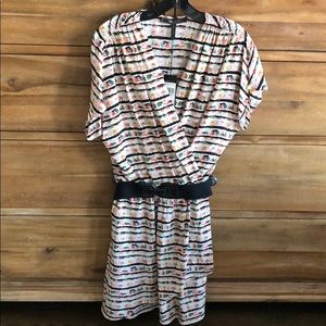 BCBG MaxAzria silk dress with belt, NWT